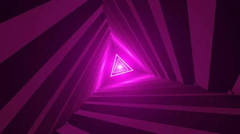 Triangle Future Space Tunnel. Science background Triangle Future Space Tun... Stock Photos