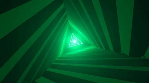 Triangle Future Space Tunnel. Science background Triangle Future Space Tun... Stock Photos