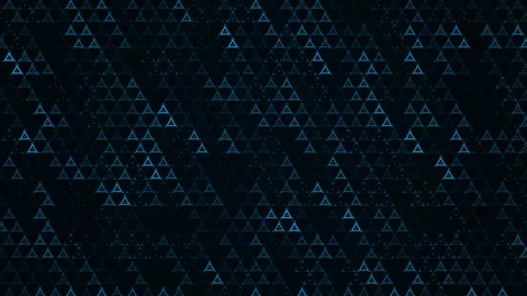 Triangle Of Future Technology Digital Geometric Abstract Video Background Stock Footage 336783205