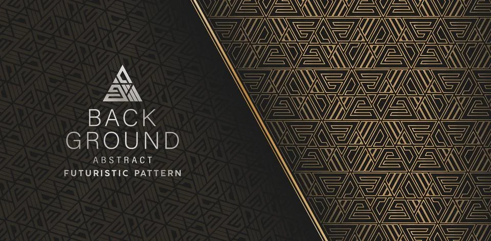 Triangle futuristic pattern background Stock Illustration