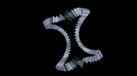 Triangle gear arrow card,technology science,zipper chains geometry recycling. Stock Footage 6557734