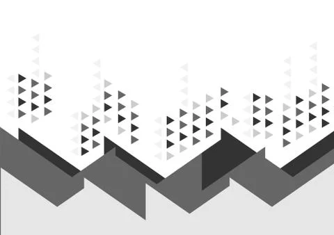 Triangle geometric abstract background. Dynamic shapes composition. Stock Illustration