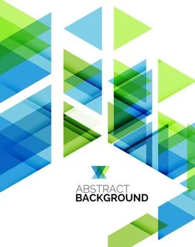 Triangle geometric abstract background Illustrazione stock