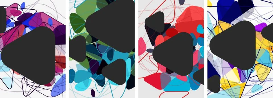 Triangle geometric abstract backgrounds. Vector illustration For Wallpaper Stock Illustration