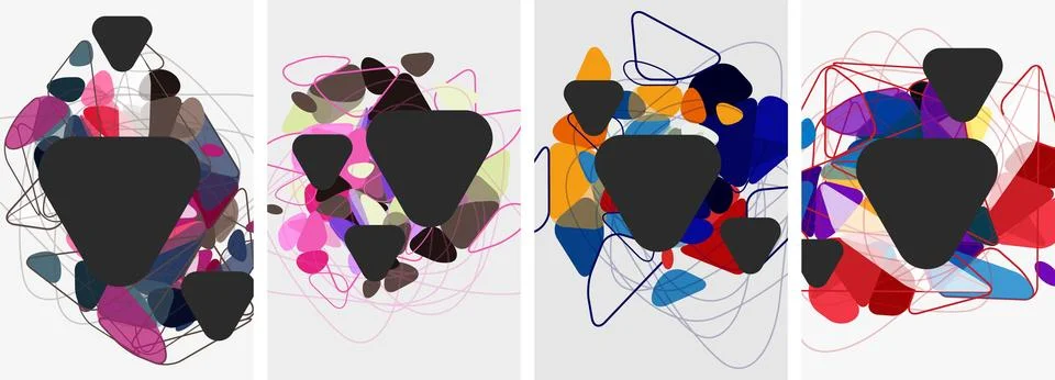 Triangle geometric abstract backgrounds. Vector illustration For Wallpaper Stock Illustration