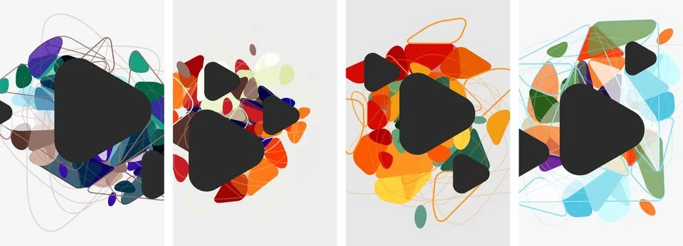 Triangle geometric abstract backgrounds. Vector illustration For Wallpaper 스톡 일러스트