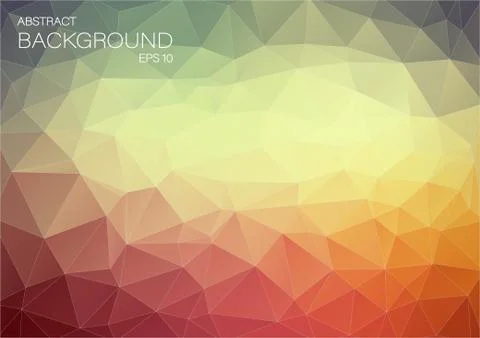 Triangle geometric background. Color Abstract mosaic Stock Illustration