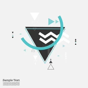 Triangle Geometric Background. 스톡 일러스트