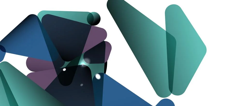 Triangle geometric background in trendy style on light background. Retro vector Stock Illustration