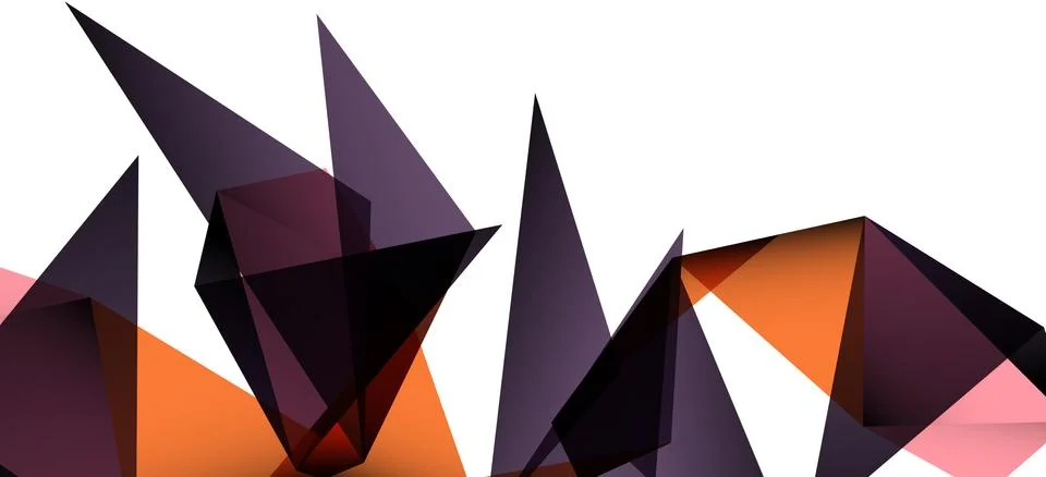 Triangle geometric background in trendy style on light background. Retro vector Illustrazione stock
