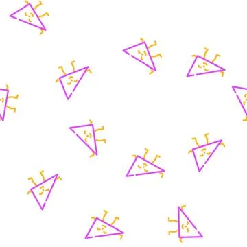 Triangle geometric character vector seamless pattern Stock Illustration