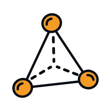 Triangle geometric figure Stock Illustration