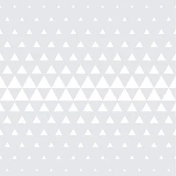 Triangle geometric pattern vector seamless abstract white halftone minimal gr Stock Illustration