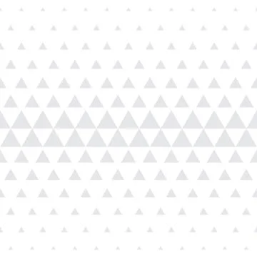 Triangle geometric pattern vector seamless abstract white halftone minimal gr Stock Illustration