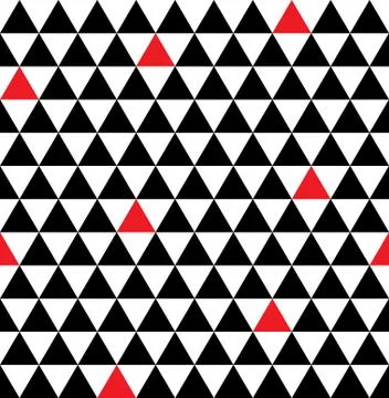 Triangle geometric seamless pattern Stock Illustration