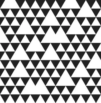 Triangle geometric seamless pattern Stock Illustration