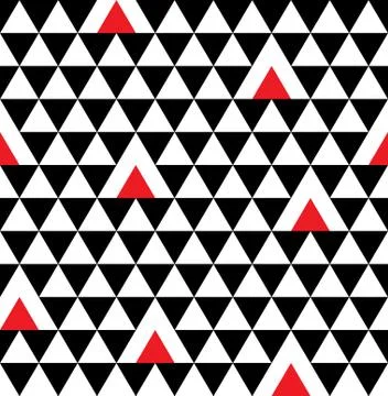 Triangle geometric seamless pattern Stock Illustration