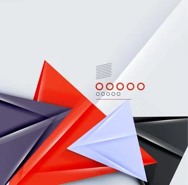 Triangle geometric shape abstract background Illustrazione stock