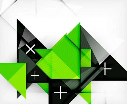 Triangle geometric shape abstract background Stock Illustration