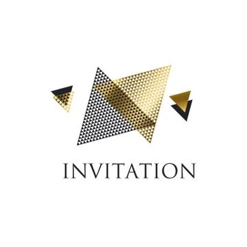 Triangle geometry abstract vector illustration for header, invitation, card.  Illustrazione stock