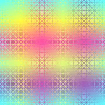 Triangle glowing pattern. Seamless vector Stock Illustration