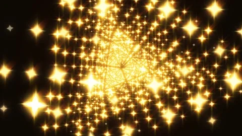 Triangle with golden stars. Seamless loop Stock Footage 103501041
