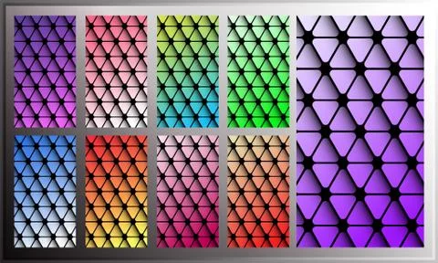 Triangle gradient wallpaper for smartphone screen Stock Illustration