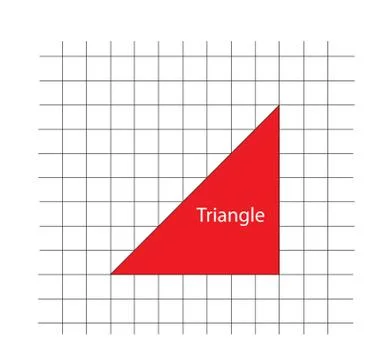 Triangle in graph Stock Illustration