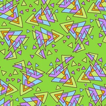 Triangle green abstract pattern Stock Illustration