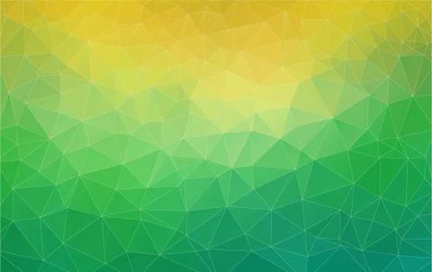 Triangle green and yellow gradient banner Stock Illustration