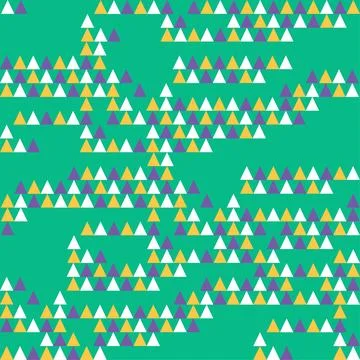 Triangle Green Seamless Pattern Stock Illustration