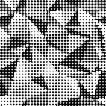 Triangle Halftone Background. Design element Stock Illustration