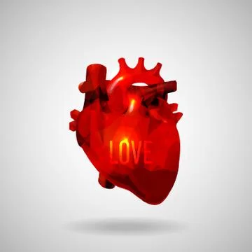 Triangle heart Stock Illustration