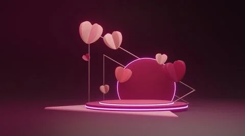 Triangle heart stage Stock Illustration