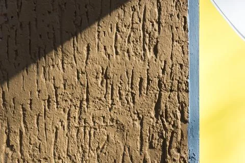 The triangle on the house wall Stock Photos