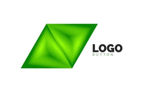 Triangle icon geometric logo template. Minimal geometrical design, 3d geometric 스톡 일러스트