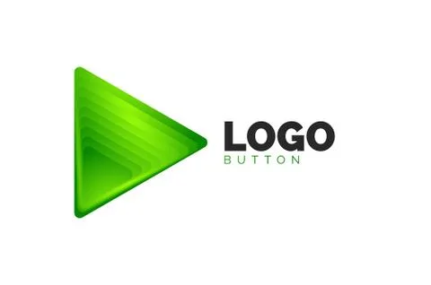 Triangle icon geometric logo template. Minimal geometrical design, 3d geometric 스톡 일러스트