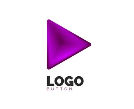 Triangle icon geometric logo template. Minimal geometrical design, 3d geometric 스톡 일러스트