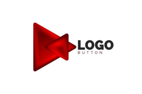 Triangle icon geometric logo template. Minimal geometrical design, 3d geometric イラスト素材