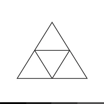 Triangle Icon Illustration design Stock Illustration