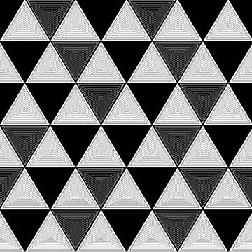 Triangle illusion pattern random Illustrazione stock