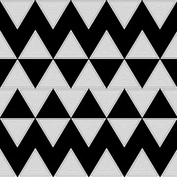 Triangle illusion pattern zigzag Ilustração Stock