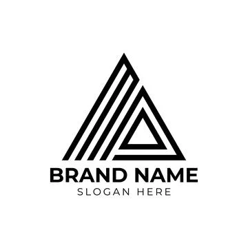 Triangle with initial letter MA Stock Illustration