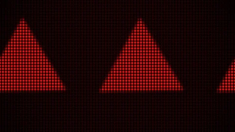 Triangle led dot Video stock 98268950
