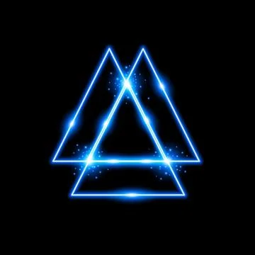 Triangle light effect, laser Stock Illustration