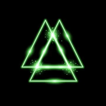 Triangle light effect, laser Stock Illustration