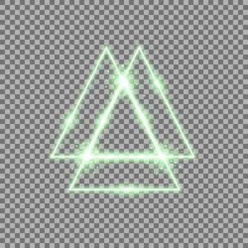 Triangle light effect, laser Stock Illustration