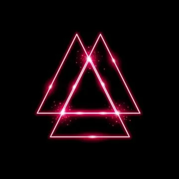 Triangle light effect, laser Stock Illustration