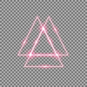 Triangle light effect, laser Stock Illustration