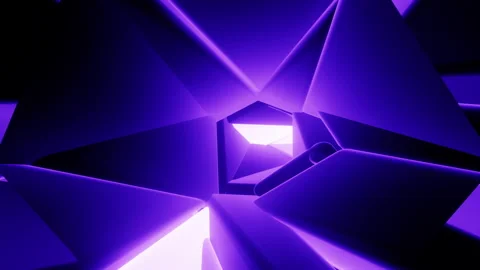 Triangle Light Tunnel Loop Video stock 165151904